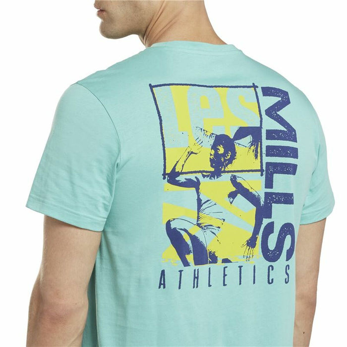 Tricou cu Mânecă Scurtă Bărbați Reebok Graphic Les Mills® Acvamarin