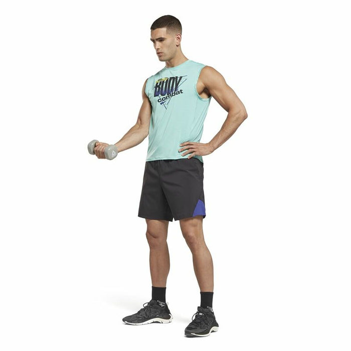 Tricou de Bărbați fără Mâneci Reebok Les Mills® Bodypump® Activchill Albastru