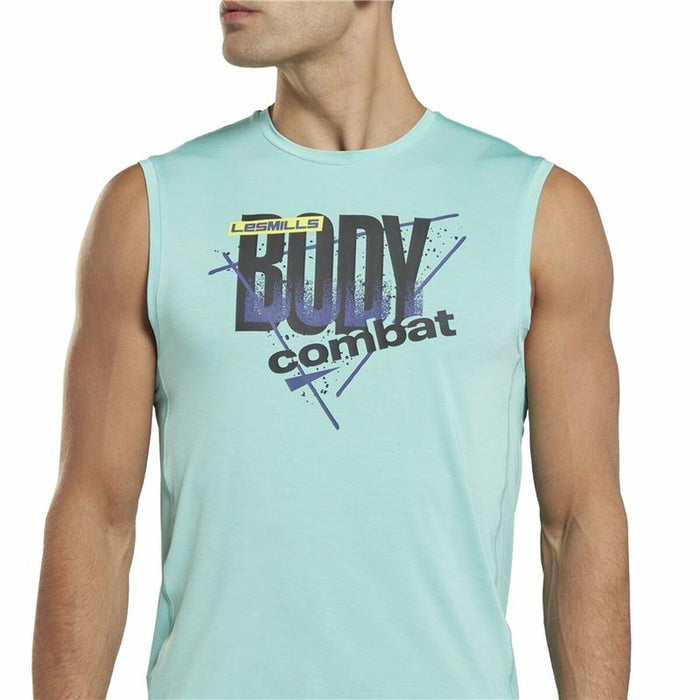 Tricou de Bărbați fără Mâneci Reebok Les Mills® Bodypump® Activchill Albastru