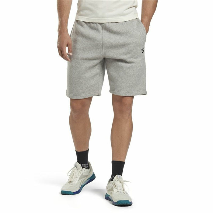 Pantaloni Scurți Sport pentru Bărbați Reebok Identity Fleece Gri