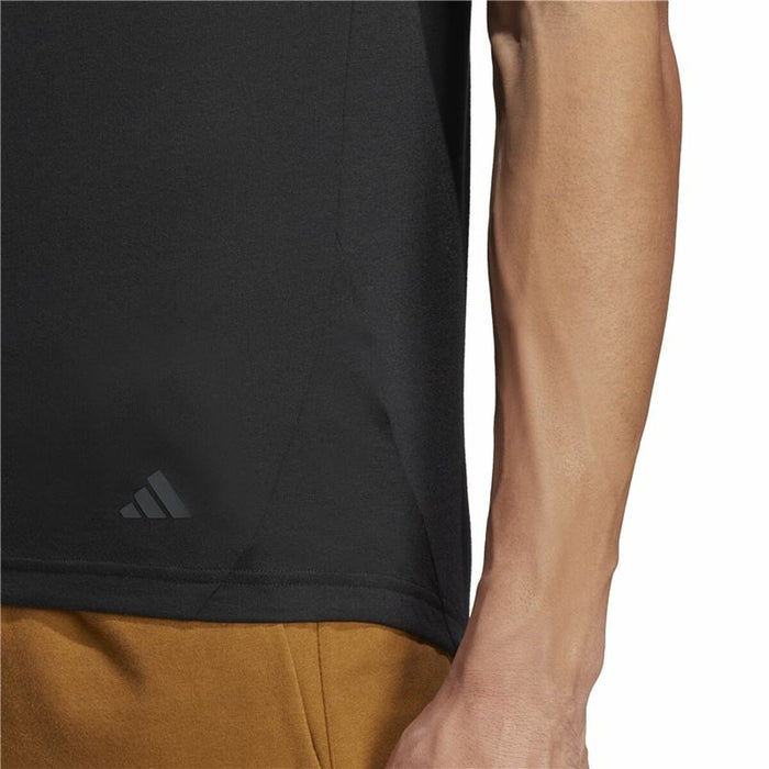 Tricou cu Mânecă Scurtă Bărbați Adidas Base Negru