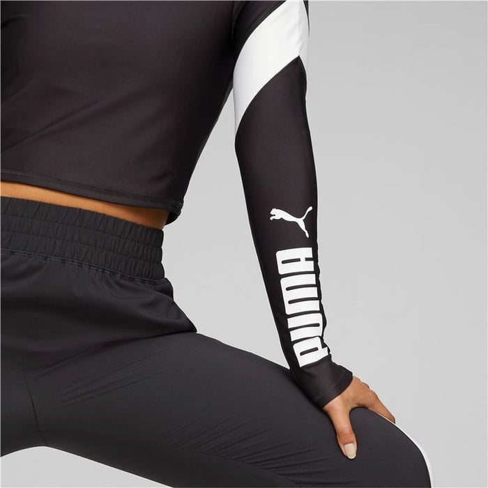 Tricou cu Mânecă Lungă de Damă Puma Fit Eversculpt 1/4 Negru