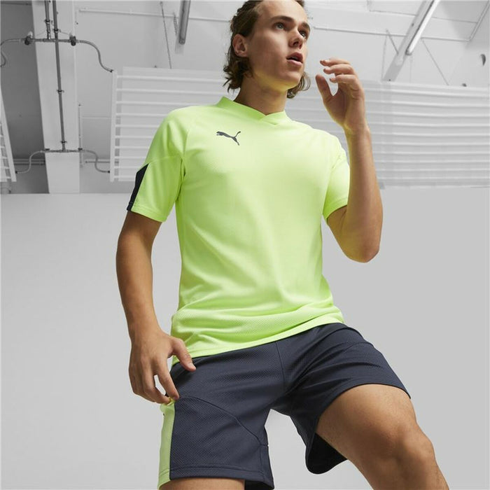 Tricou cu Mânecă Scurtă Bărbați Puma Individual Final Verde lămâie Bărbați