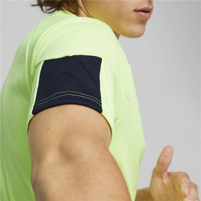 Tricou cu Mânecă Scurtă Bărbați Puma Individual Final Verde lămâie Bărbați