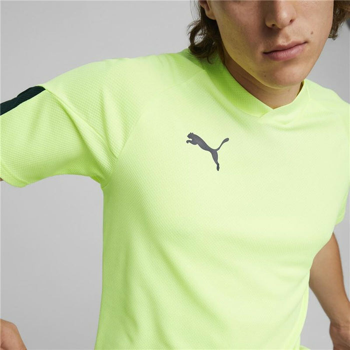 Tricou cu Mânecă Scurtă Bărbați Puma Individual Final Verde lămâie Bărbați