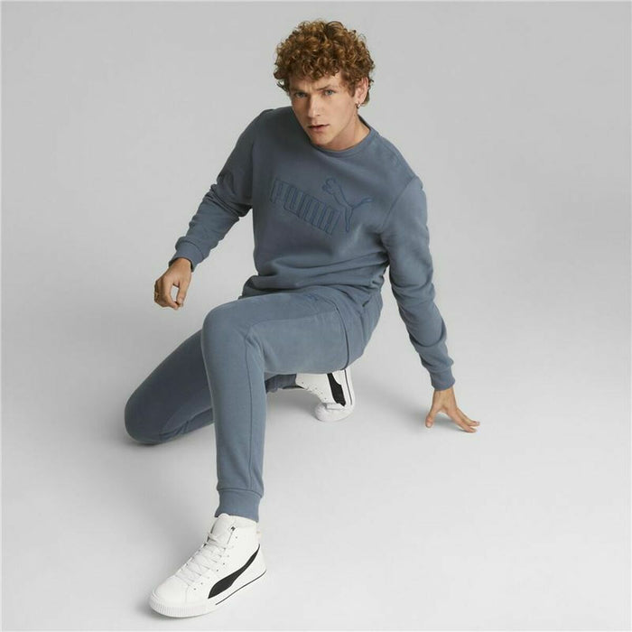 Pantaloni lungi de sport Puma Elevated Albastru deschis Bărbați