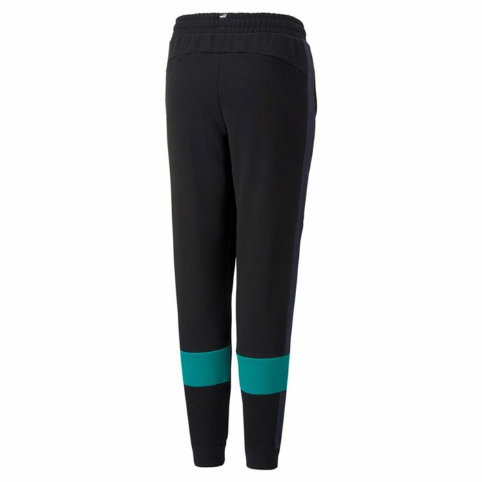 Pantalon de Trening pentru Copii Puma Essentials+ Colorblock Negru Băieți
