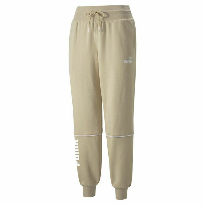 Pantalon de Trening pentru Adulți Puma Colorblock  Bej Femeie