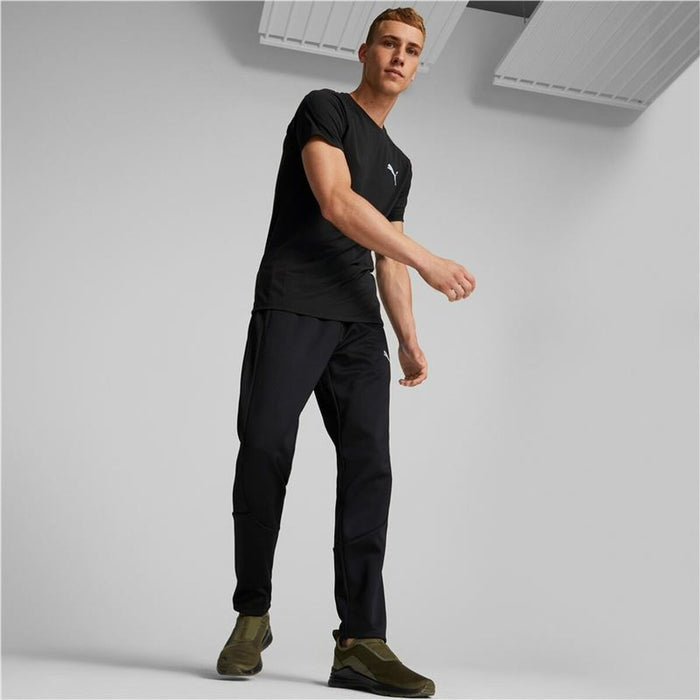 Tricou cu Mânecă Scurtă Bărbați Puma Evostripe Negru Bărbați
