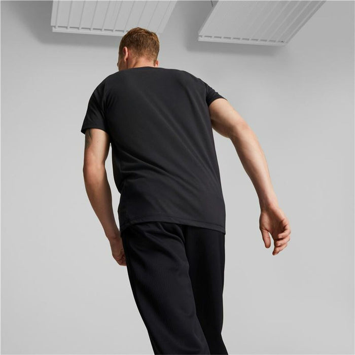 Tricou cu Mânecă Scurtă Bărbați Puma Evostripe Negru Bărbați