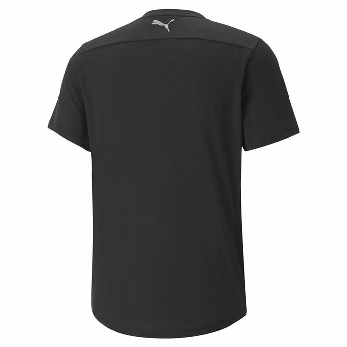 Tricou cu Mânecă Scurtă Bărbați Puma Performance Logo Negru Bărbați