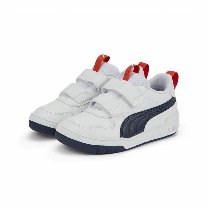 Adidași pentru Copii Puma Multiflex Alb