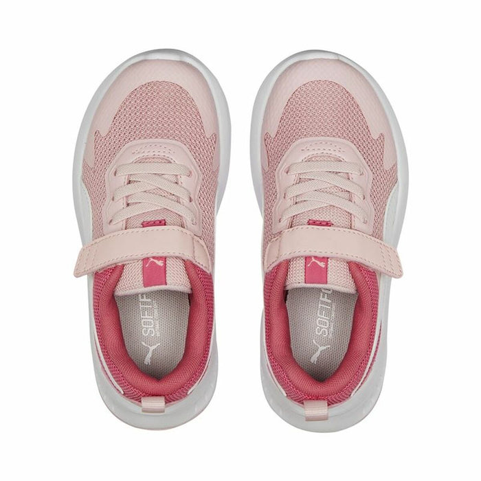 Adidași pentru Copii Puma Evolve Run Mesh Roz Alb