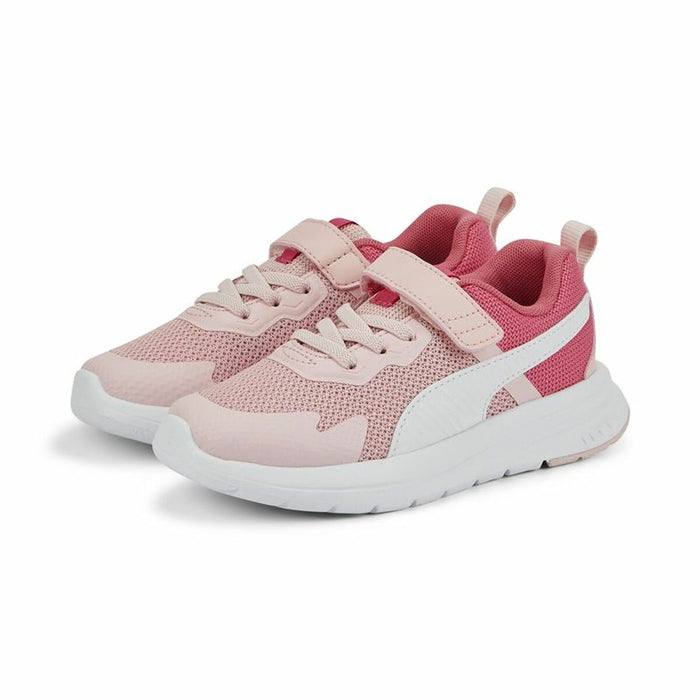 Adidași pentru Copii Puma Evolve Run Mesh Roz Alb