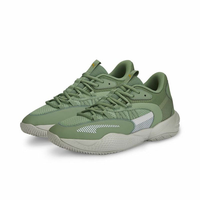 Încălțăminte de Baschet pentru Adulți Puma Court Rider 2.0 Verde Unisex