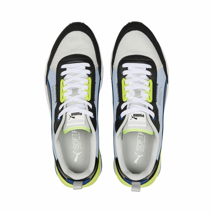 Adidași Casual Bărbați Puma R22 Albastru Galben