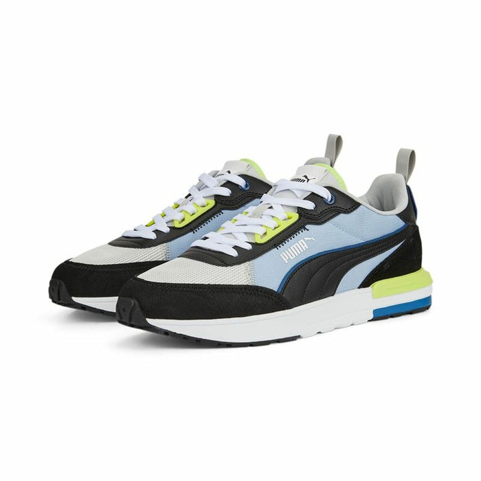 Adidași Casual Bărbați Puma R22 Albastru Galben
