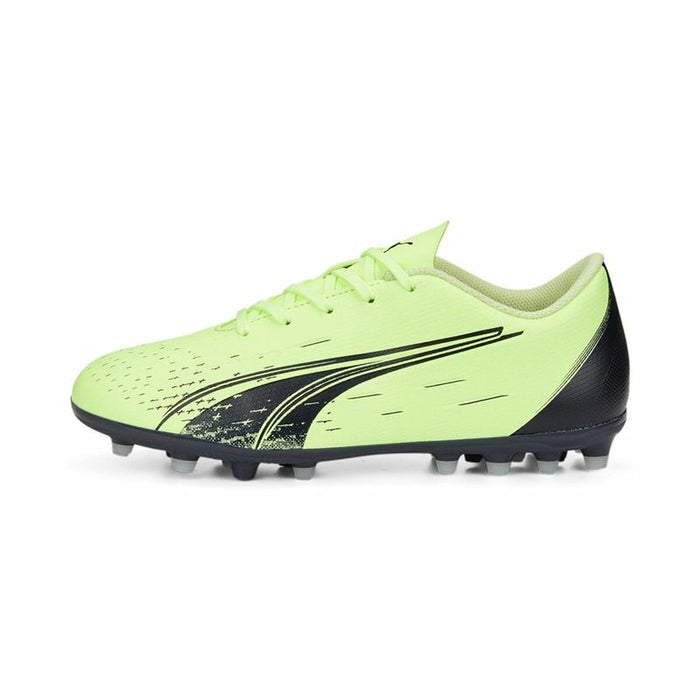 Ghete de Fotbal pentru Copii Puma Ultra Play MG Jr Verde lămâie Unisex