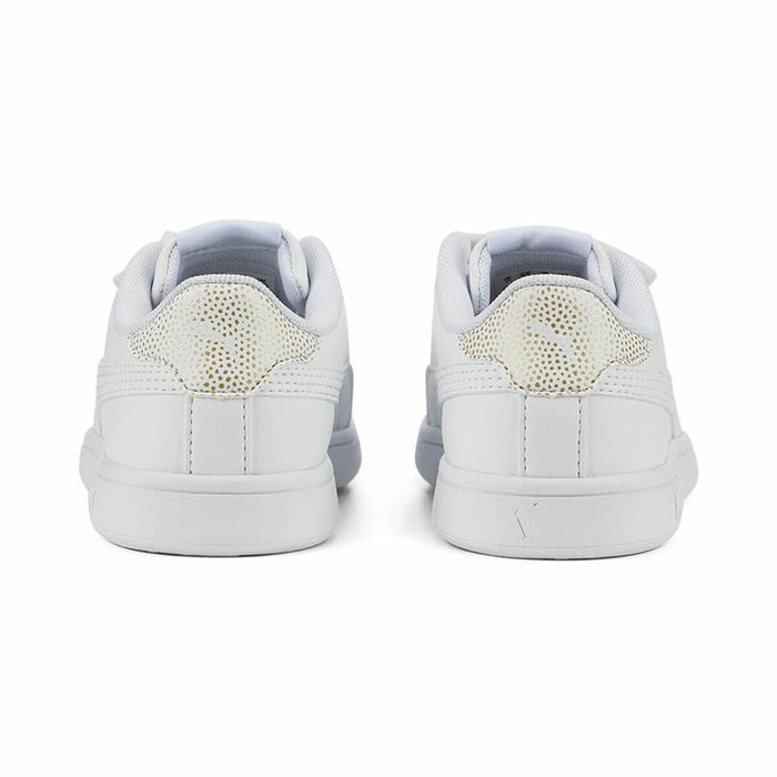 Adidași pentru Copii Puma Smash v2 Metallics Alb