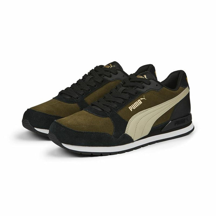 Încălțăminte de Running pentru Adulți Puma ST Runner v3 SD Negru Măslină Bărbați