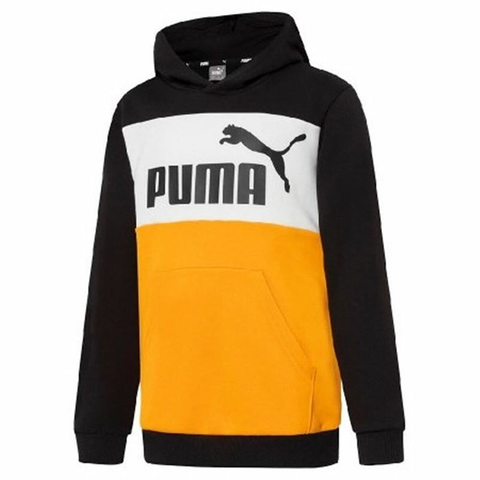 Hanorac cu Glugă Copii Puma Essentials+ Colourblock Galben