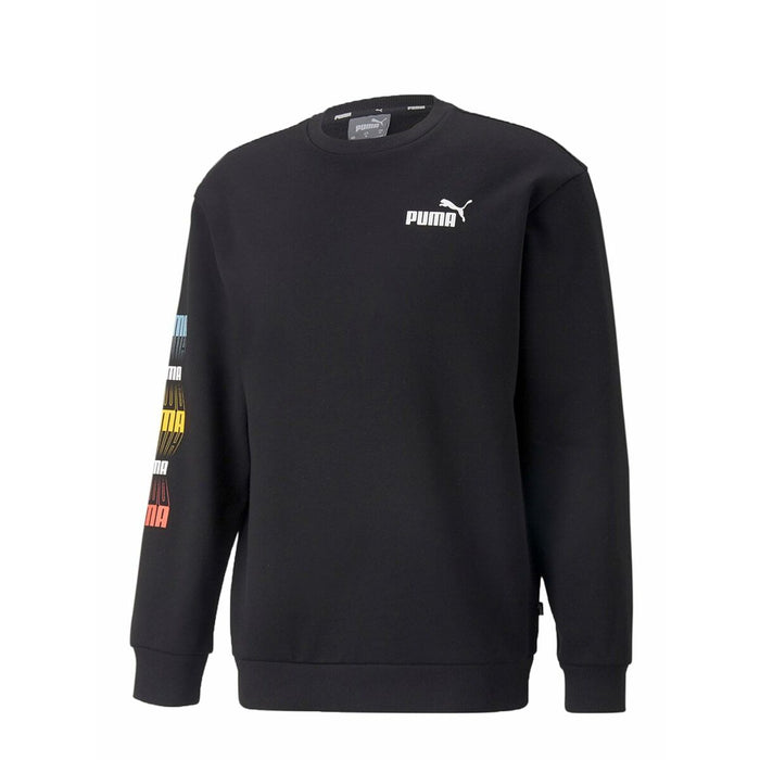 Hanorac fără Glugă Bărbați Puma Repeat Graphic  Negru