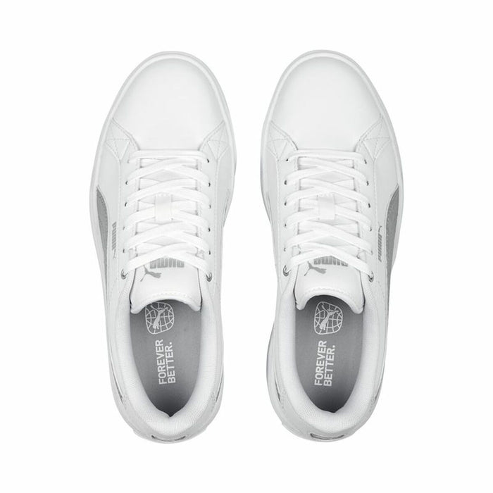 Adidași Casual de Damă Puma Karmen Space Metalli Alb