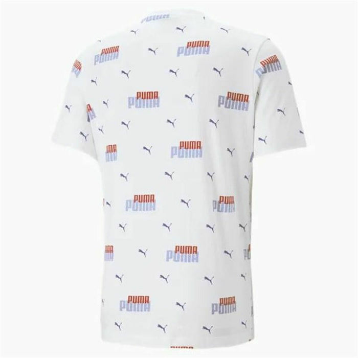 Tricou cu Mânecă Scurtă Bărbați Puma  Ess+ Logo Power Alb
