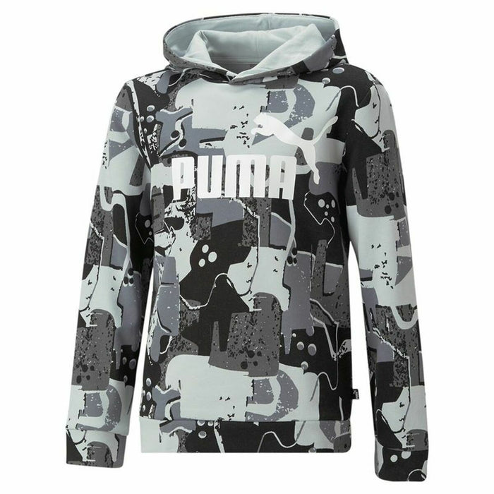 Hanorac cu Glugă Copii Puma Essentials+ Street Art Negru Gri