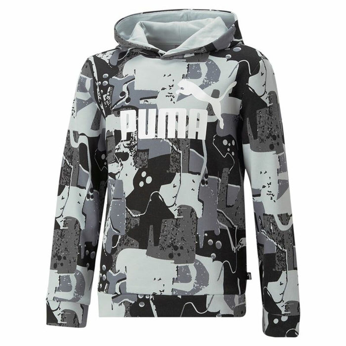 Hanorac cu Glugă Copii Puma Essentials+ Street Art Negru Gri
