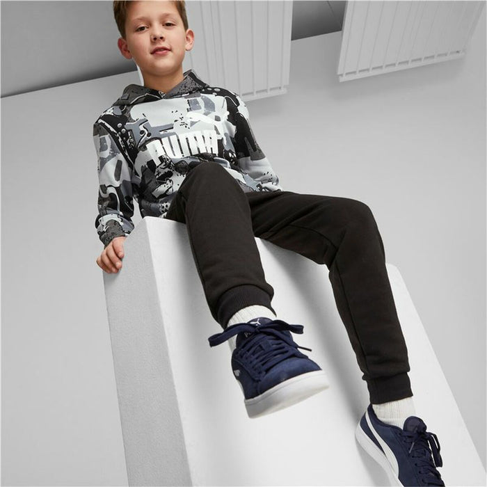 Hanorac cu Glugă Copii Puma Essentials+ Street Art Negru Gri