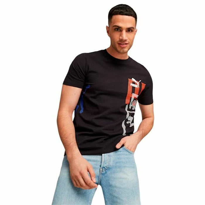Tricou cu Mânecă Scurtă Bărbați Puma Classics Negru
