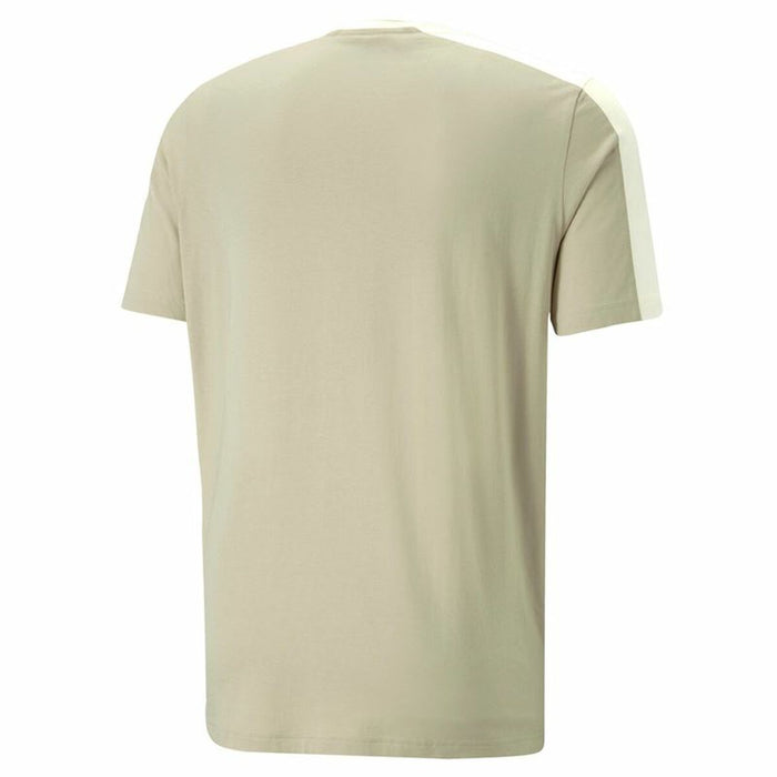 Tricou Puma Ess Block X Tape Bej Bărbați