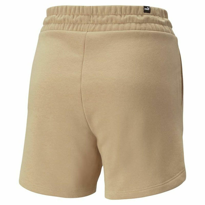 Pantaloni Scurți Sport pentru Damă Puma Essentials 5" High Waist Bej