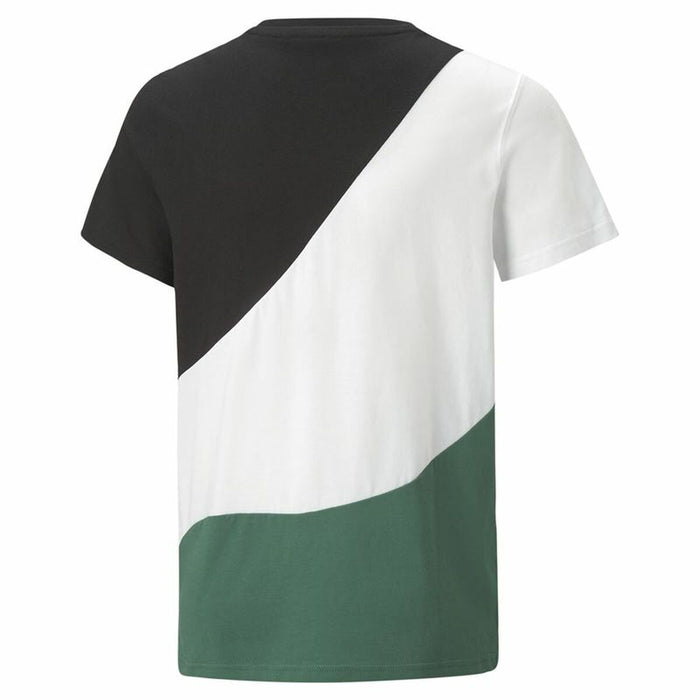 Tricou cu Mânecă Scurtă Copii Puma Power Cat B Verde