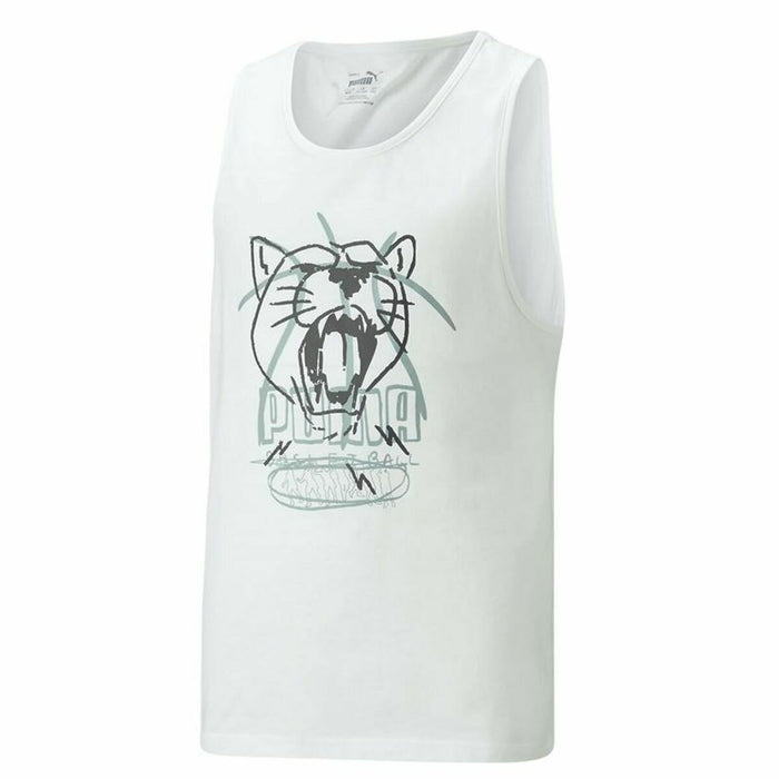 Tricou de baschet Puma Tank B Alb