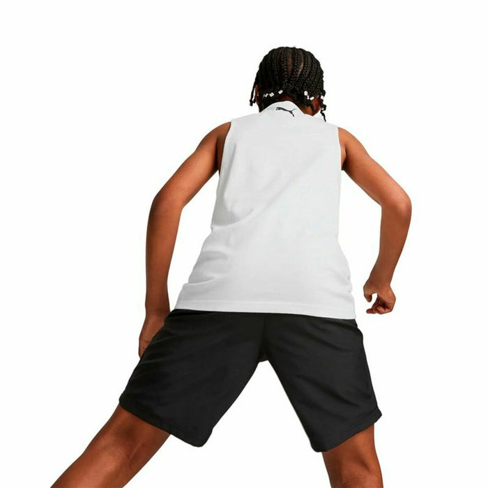 Tricou de baschet Puma Tank B Alb