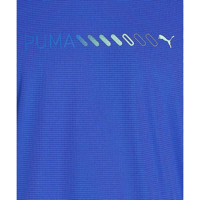 Tricou cu Mânecă Scurtă Bărbați Puma Run Favorite Logo Albastru