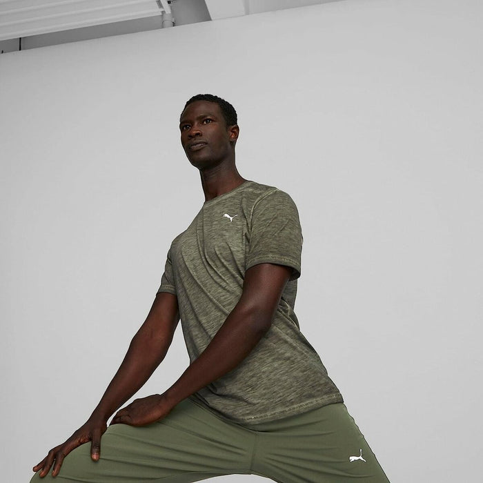 Tricou cu Mânecă Scurtă Bărbați Puma Studio Foundation Verde Măslină