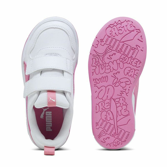 Adidași pentru Copii Puma Multiflex Sl V Alb Roz