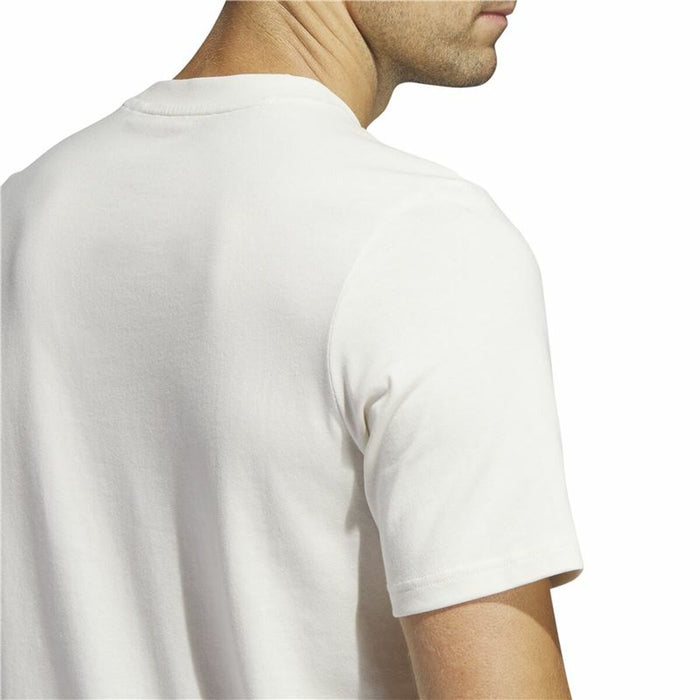Tricou cu Mânecă Scurtă Bărbați Adidas Lounge Alb
