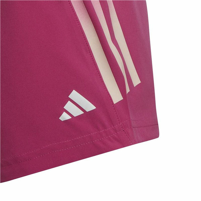 Pantaloni Scurți Sport pentru Copii Adidas 3 Stripes Roșu închis