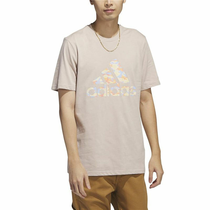 Tricou cu Mânecă Scurtă Bărbați Adidas Bej Camuflaj