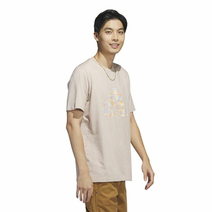 Tricou cu Mânecă Scurtă Bărbați Adidas Bej Camuflaj