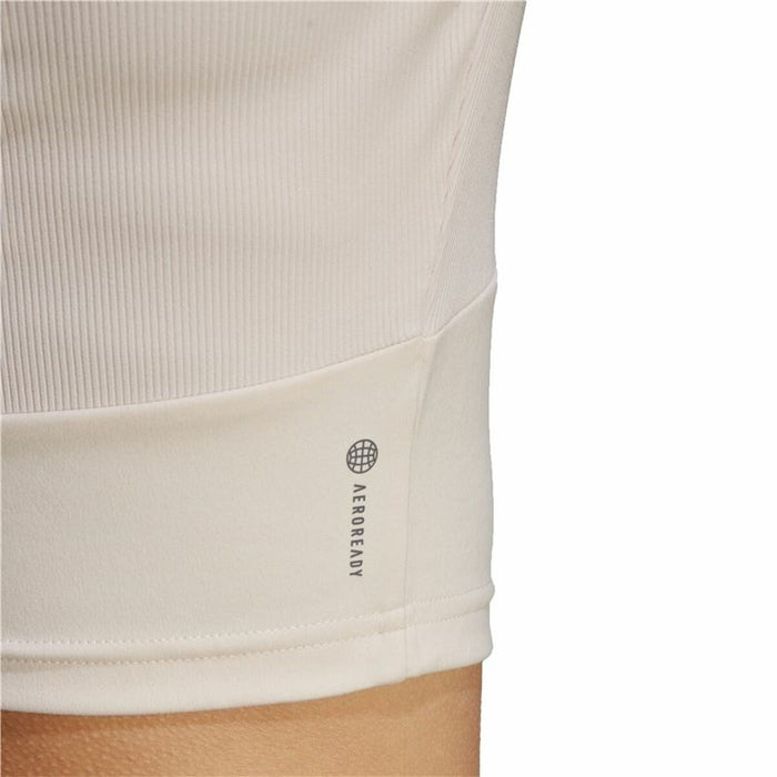 Tricou cu Mânecă Lungă de Damă Adidas Studio Bej