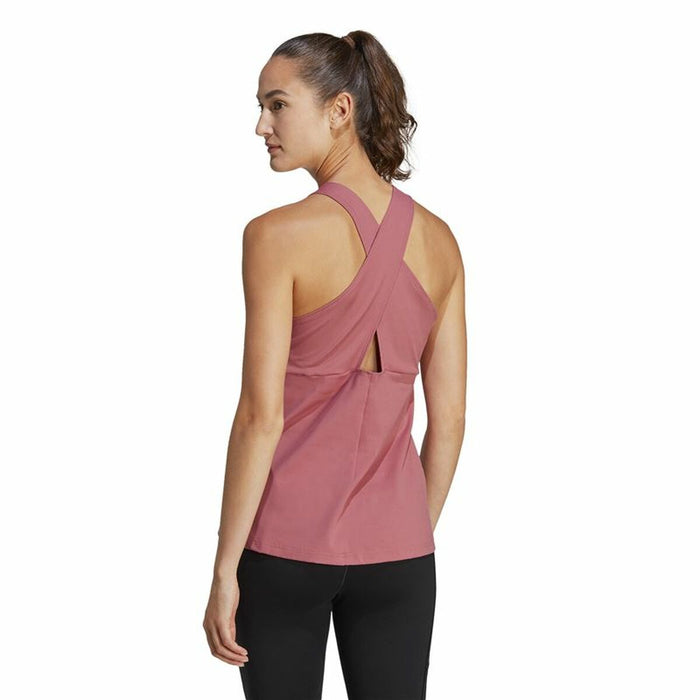 Tricou de Damă fără Mâneci Adidas Studio Roz