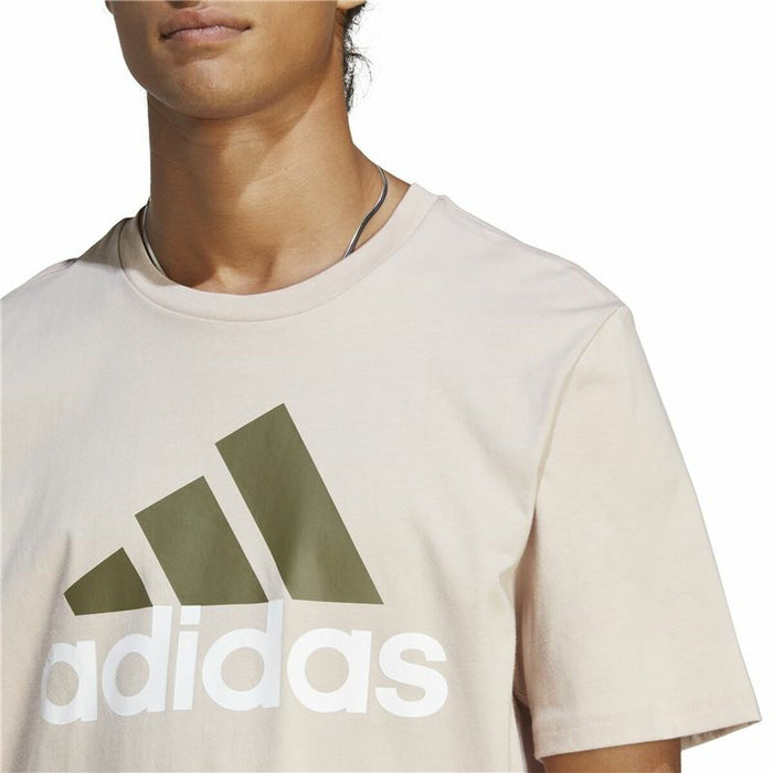Tricou cu Mânecă Scurtă Bărbați Adidas Essentials Bej