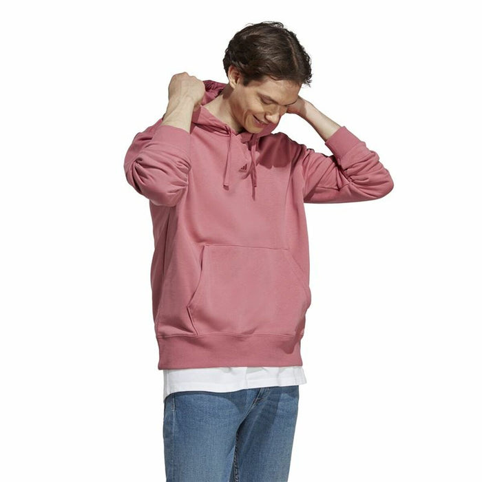 Hanorac cu Glugă Bărbați Adidas All Szn Hd Alb Somon