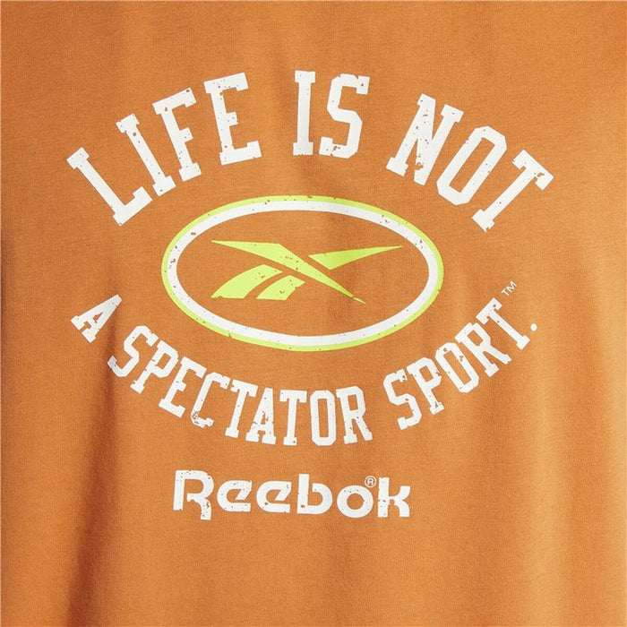 Tricou cu Mânecă Scurtă Bărbați Reebok Graphic Series Portocaliu