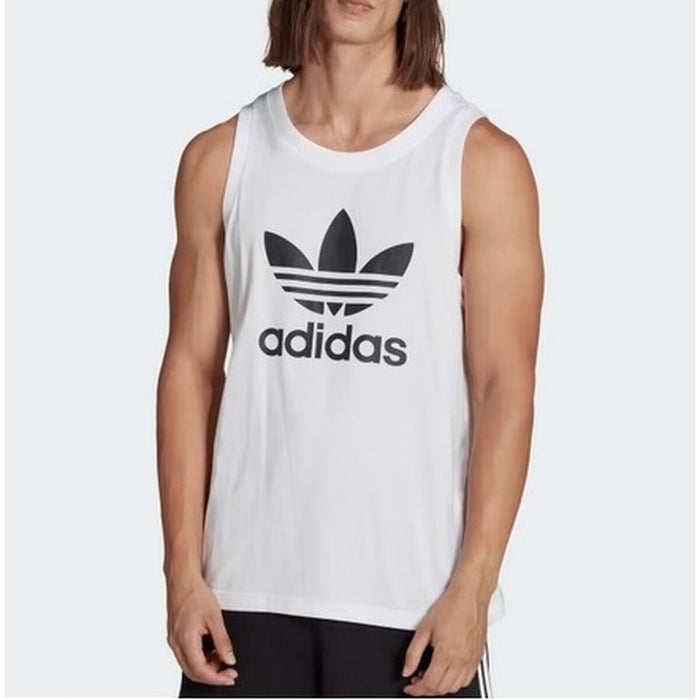 Tricou de Bărbați fără Mâneci Adidas  TREFOIL TANK IA4808  Alb